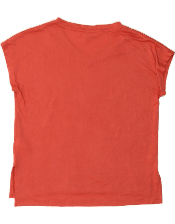 ORVIS Womens T-Shirt Top UK 14 Medium Red Polyester Vintage Orvis and Second-Hand Orvis from Messina Hembry 