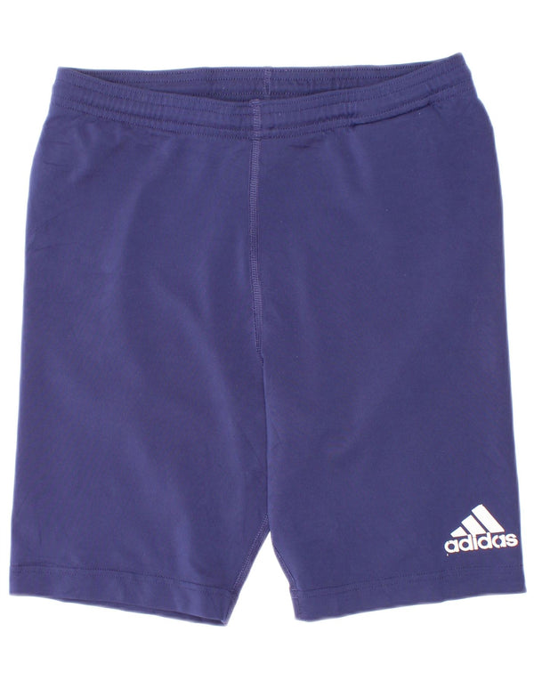 Adidas Boys Sport Shorts 13-14 Years Navy Blue Polyester