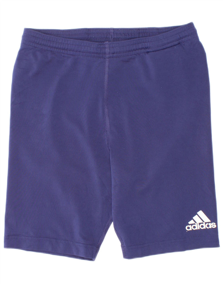 Adidas Boys Sport Shorts 13-14 Years Navy Blue Polyester