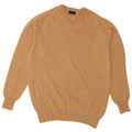 Trussardi Mens Regular Fit V-Neck Jumper Sweater Large Beige Wool