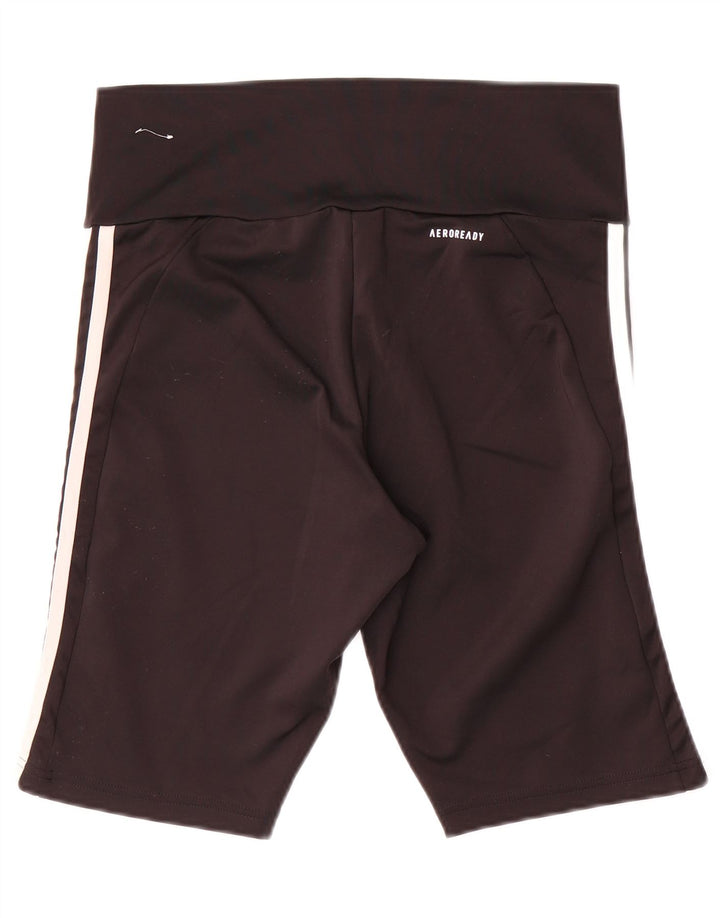 Adidas Womens Aeroready Sport Shorts UK 12/14 Medium Black Polyester