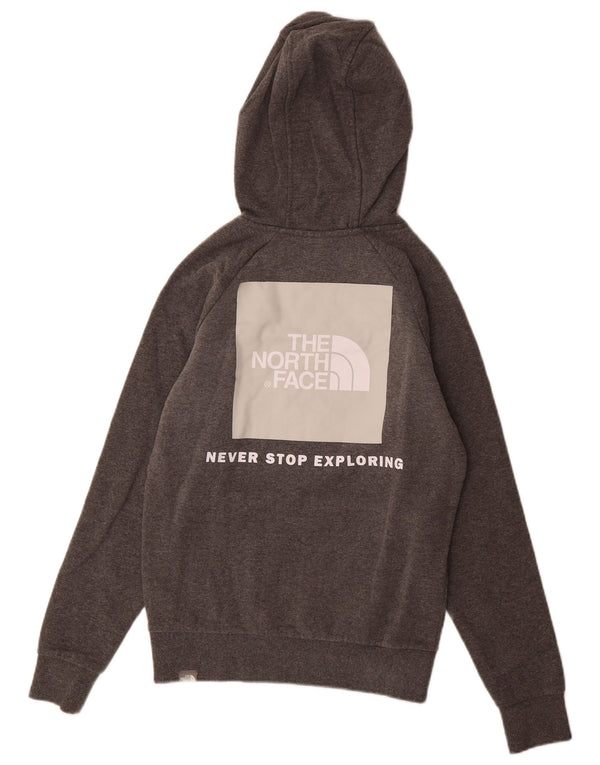 The North Face Mens Graphic Hoodie Jumper XS Grey Cotton