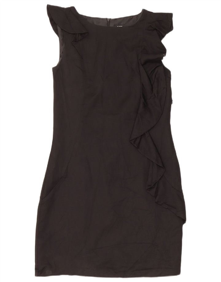 Oasis Womens Sleeveless Sheath Dress UK 10 Small Black Viscose