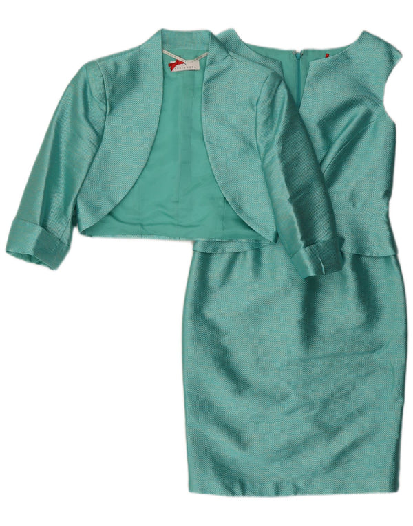 Womens 2 Piece Set US 8 Medium Turquoise Polyester