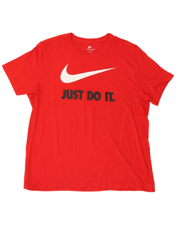 Nike Mens Graphic T-Shirt Top 2XL Red