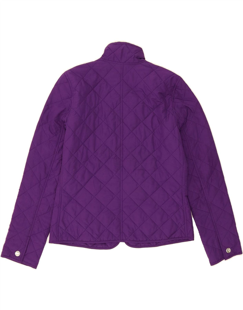 RALPH LAUREN Womens Quilted Jacket UK 14 Medium Purple Polyester Vintage Ralph Lauren and Second-Hand Ralph Lauren from Messina Hembry 