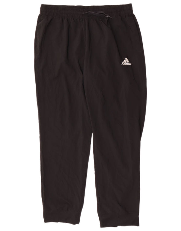 Adidas Mens Tracksuit Trousers Joggers XL Black Polyester