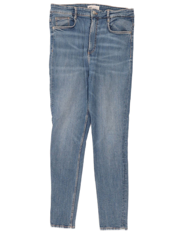 Zara Womens High Waist Skinny Jeans EU 42 Large W32 L28 Blue