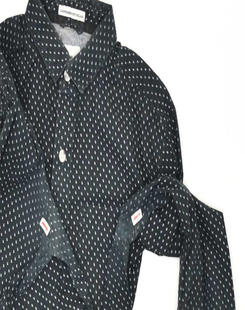 SUPERDRY Mens Vintage Shirt Medium Black Polka Dot Cotton | Vintage | Thrift | Second-Hand | Used Clothing | Messina Hembry 