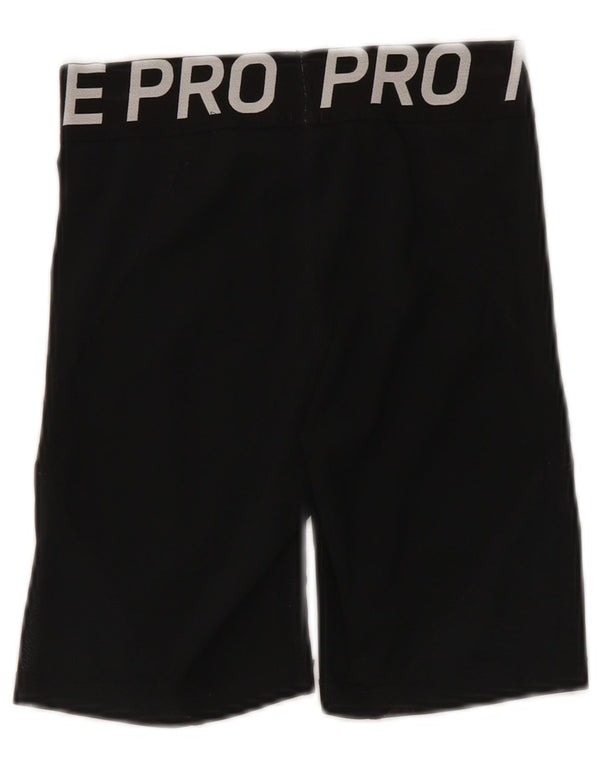 Nike Womens Graphic Slim Fit Sport Shorts UK 10 Small Black Sports