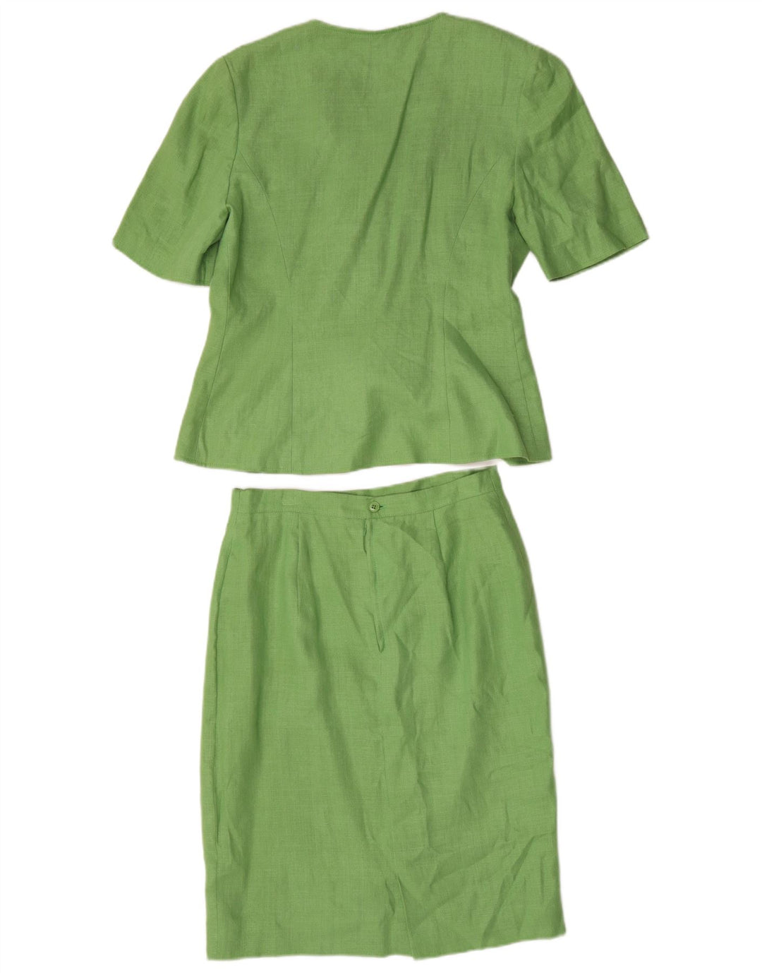 Luisa Spagnoli Womens 3 Button 2 Piece Skirt Set IT 44 Medium W30  Green