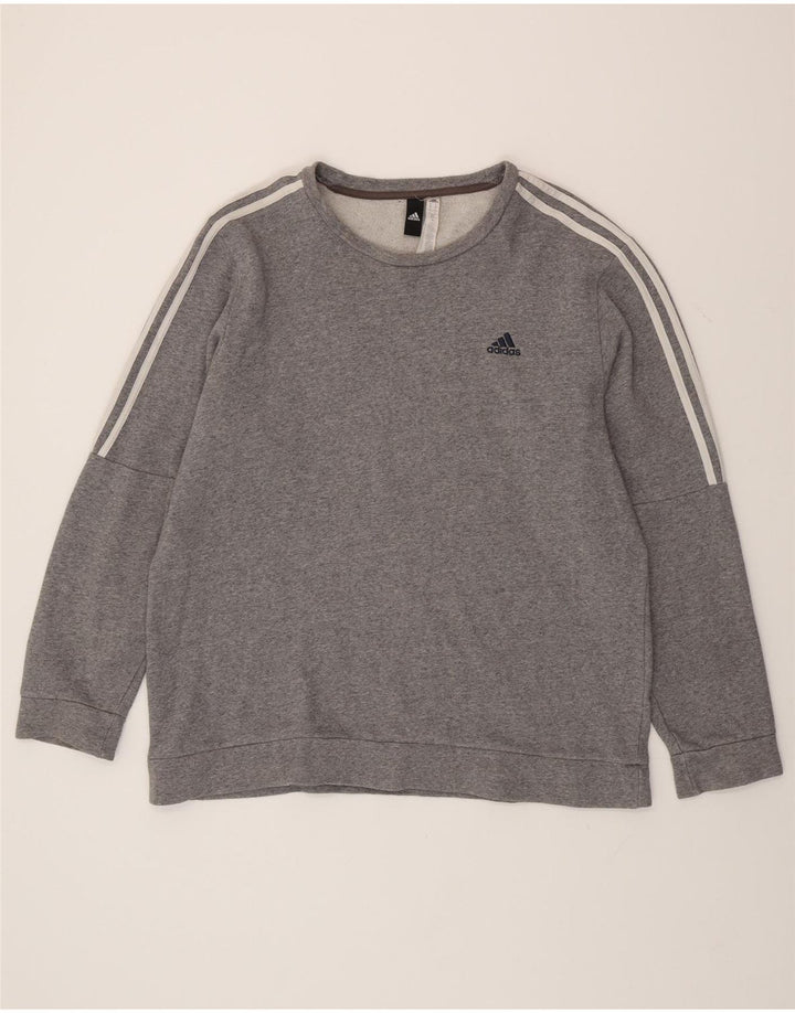 Adidas Mens Sweatshirt Jumper XL Grey Cotton