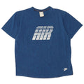 Nike Mens Air Graphic T-Shirt Top Medium Blue Geometric Cotton