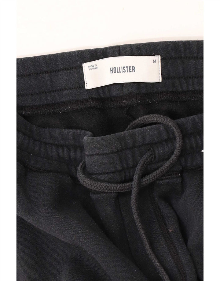 Hollister Mens Crop Tracksuit Trousers Medium Black