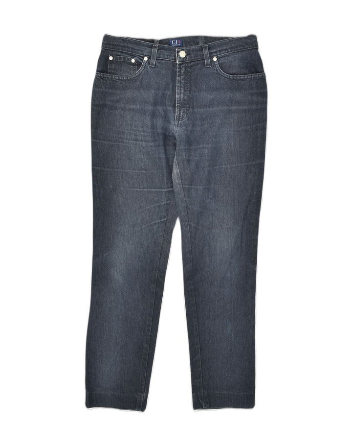 TRUSSARDI Womens Slim Jeans W33 L30 Navy Blue Cotton | Vintage Trussardi | Thrift | Second-Hand Trussardi | Used Clothing | Messina Hembry 