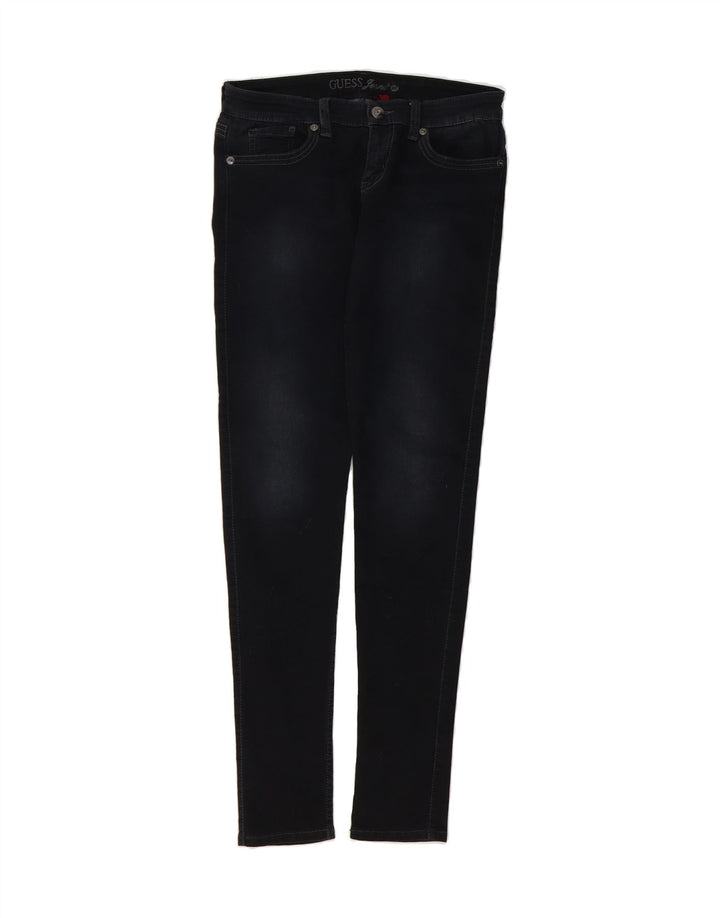 GUESS Womens Skinny Jeans W30 L32 Black Cotton Vintage Guess and Second-Hand Guess from Messina Hembry 