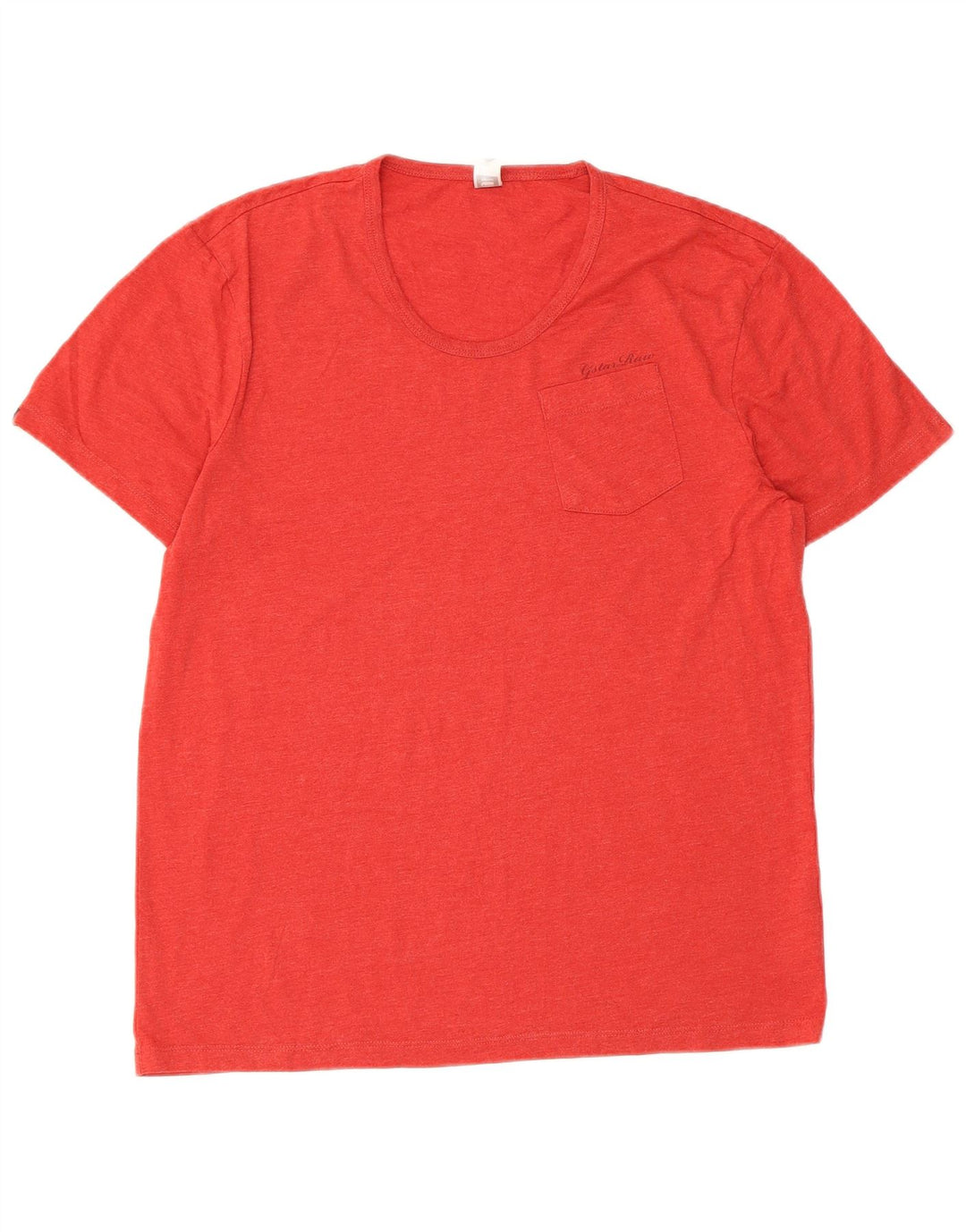 G-Star Mens T-Shirt Top Medium Red Cotton