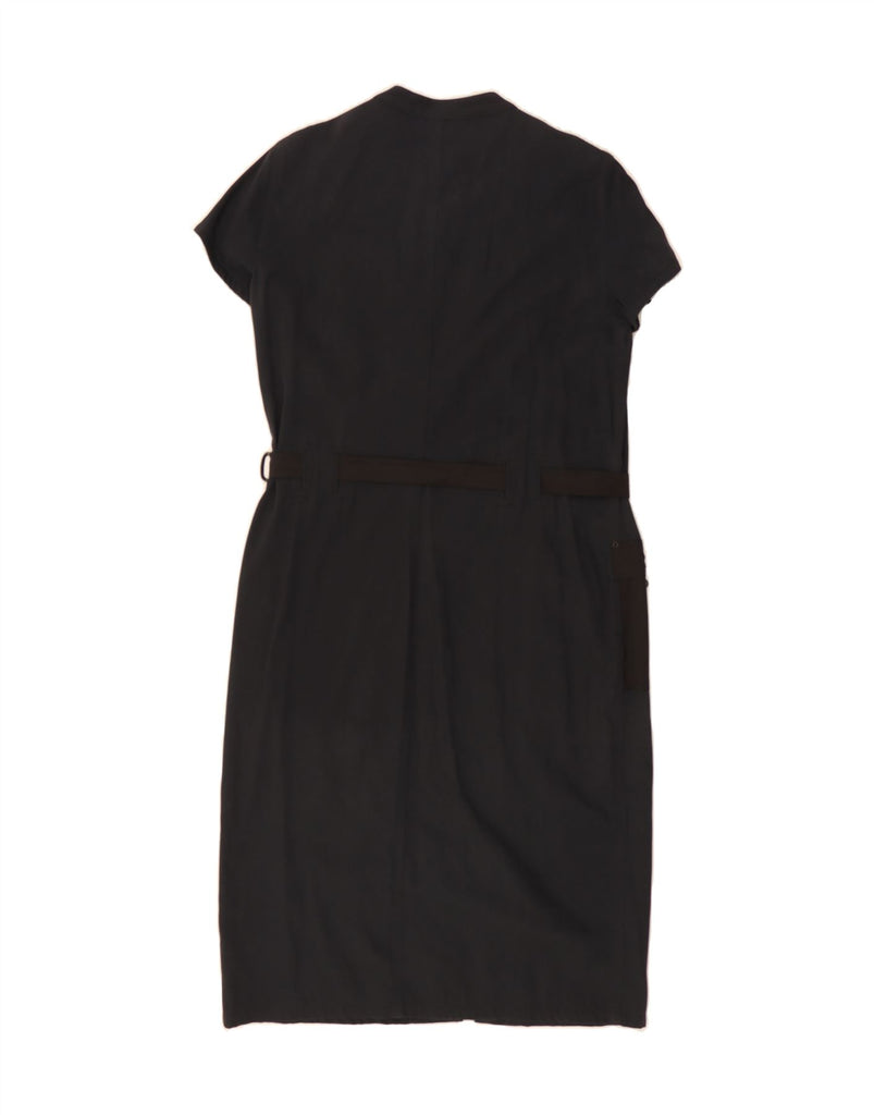 MARELLA Womens Shift Dress IT 46 Large Black Colourblock Cotton Vintage Marella and Second-Hand Marella from Messina Hembry 