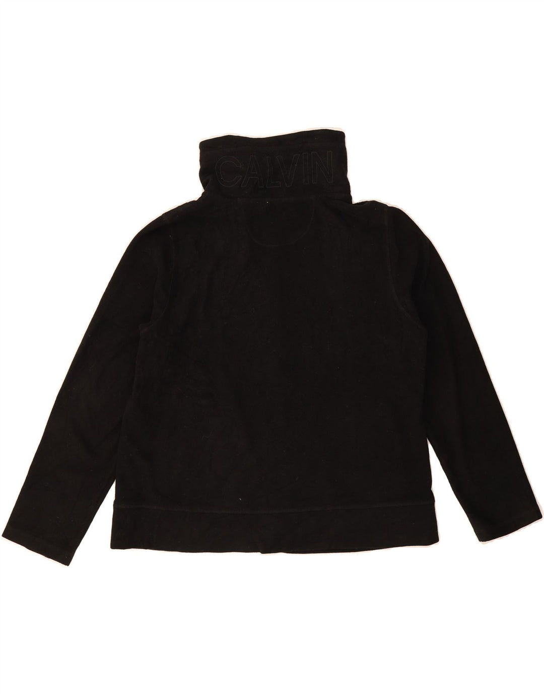 CALVIN KLEIN Womens Fleece Jacket UK 18 XL Black Polyester Vintage Calvin Klein and Second-Hand Calvin Klein from Messina Hembry 