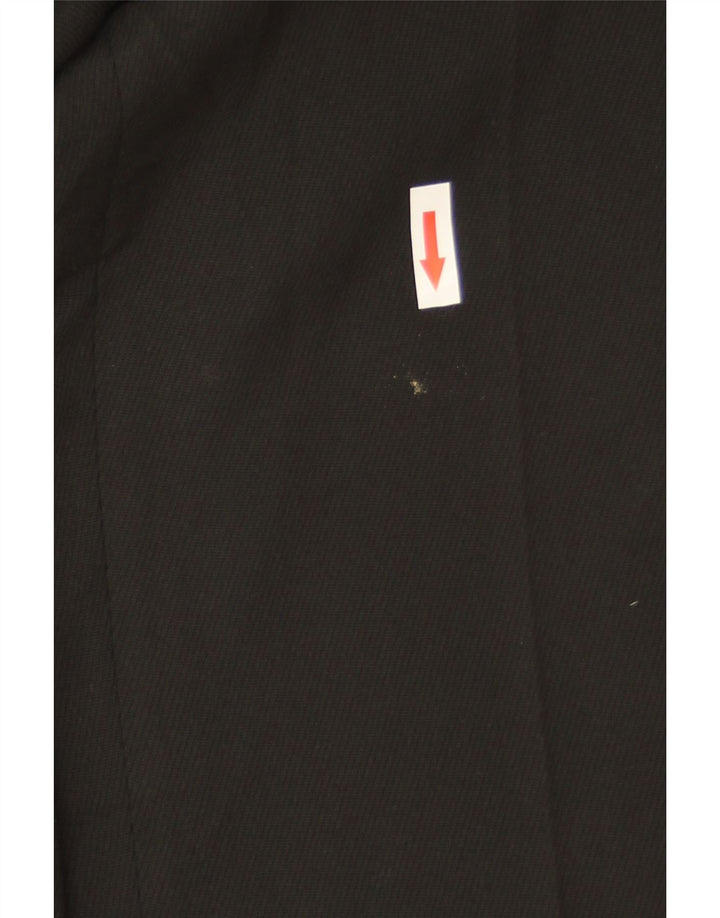 Marks & Spencer Womens Straight Chino Trousers W32 L31 Black Polyester
