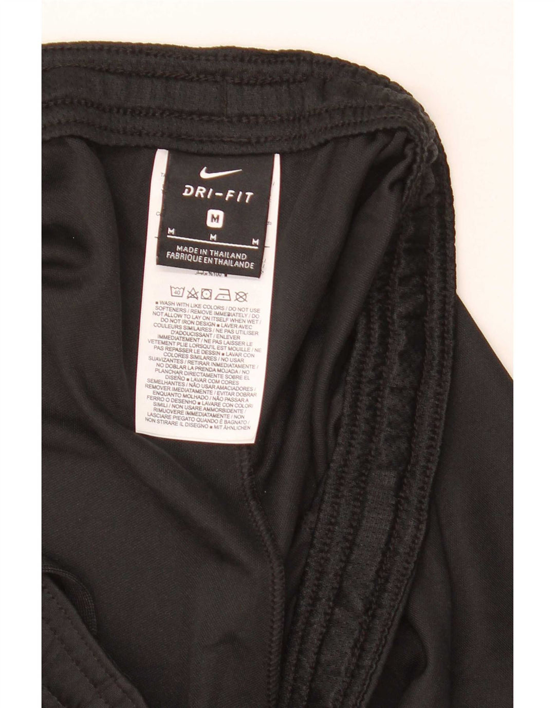 Nike Womens Dri Fit Sport Shorts UK 12 Medium Black Colourblock Polyester