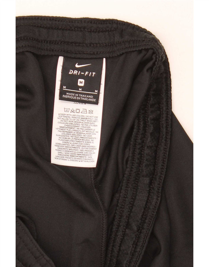 Nike Womens Dri Fit Sport Shorts UK 12 Medium Black Colourblock Polyester