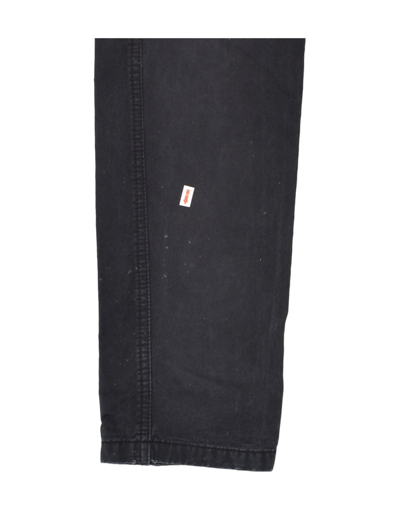 CELIO Womens Straight Cargo Trousers IT 40 Small W32 L33  Navy Blue Cotton | Vintage Celio | Thrift | Second-Hand Celio | Used Clothing | Messina Hembry 