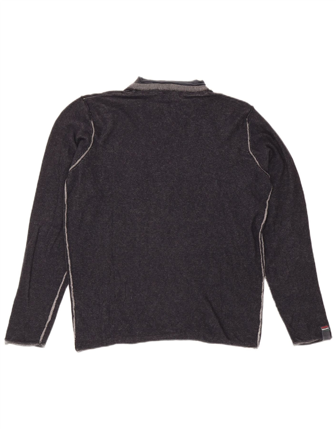 Avirex Mens V-Neck Jumper Sweater Medium Navy Blue