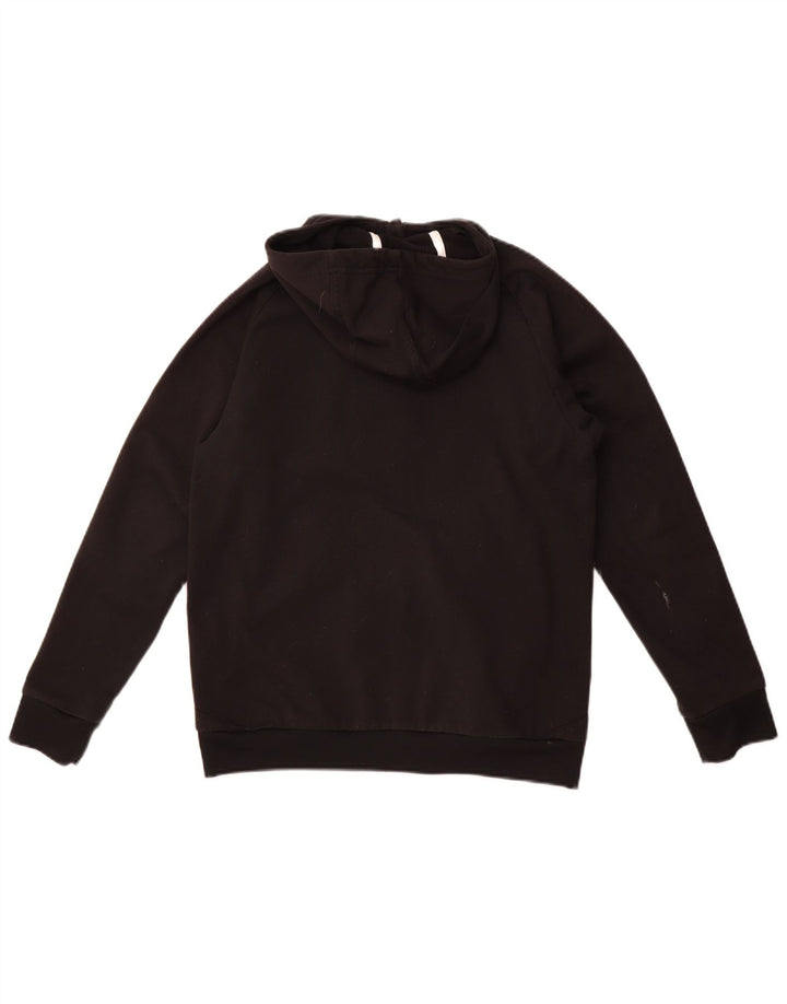 Adidas Boys Zip Hoodie Sweater 13-14 Years Black Polyester