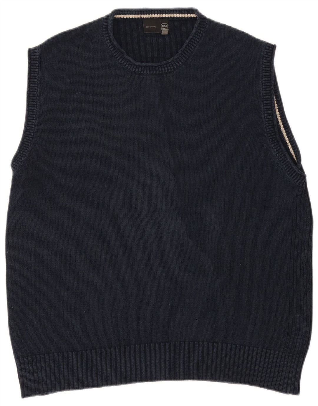 Gas Mens Vest Tank Top 2XL Navy Blue Cotton