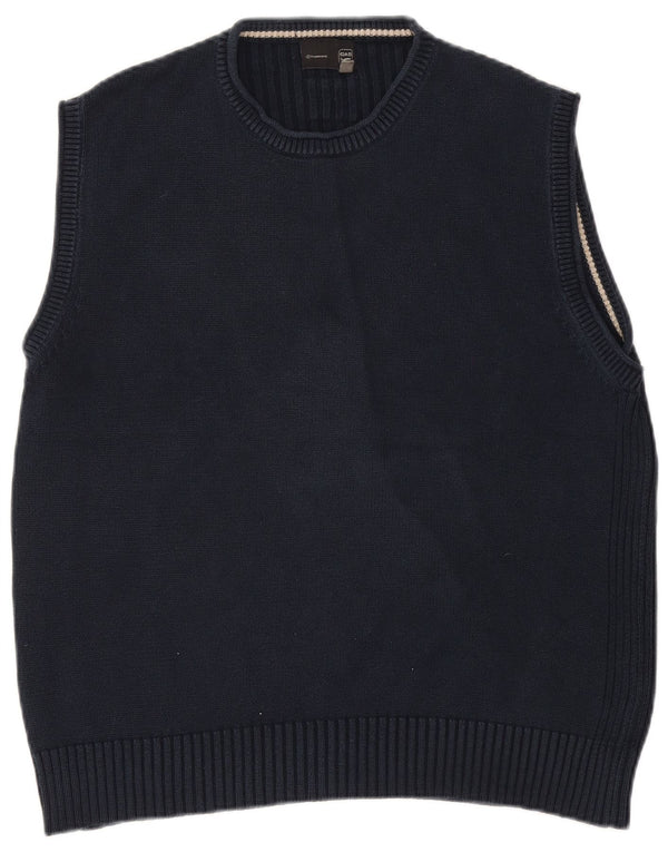 Gas Mens Vest Tank Top 2XL Navy Blue Cotton