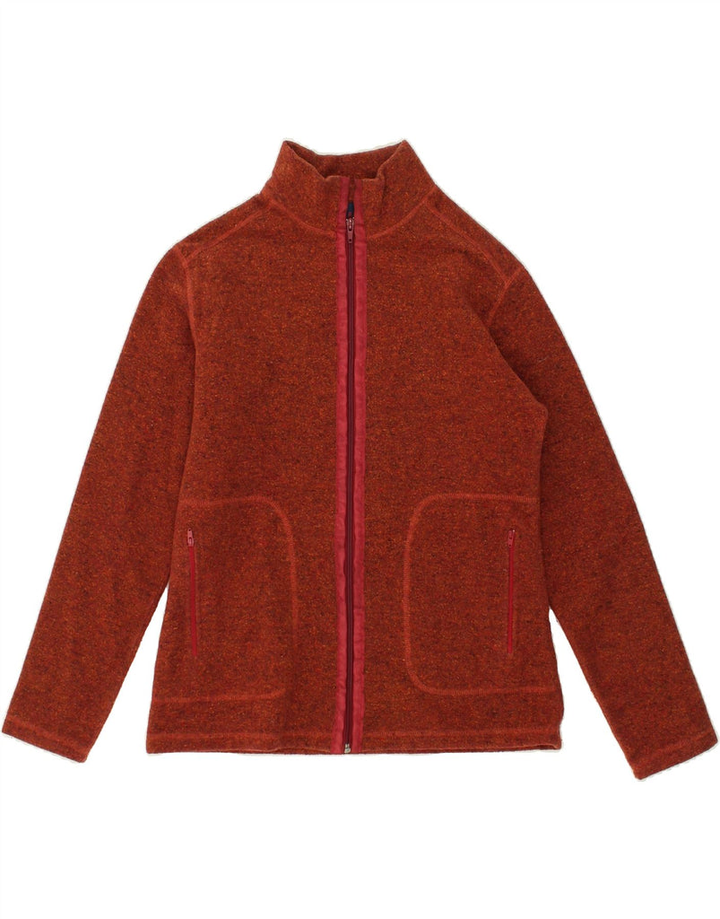 CONTE OF FLORENCE Mens Fleece Jacket UK 36 Small Red Polyester | Vintage Conte of Florence | Thrift | Second-Hand Conte of Florence | Used Clothing | Messina Hembry 