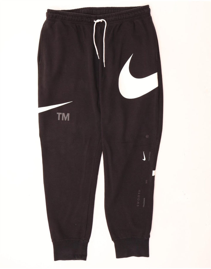 Nike Mens Graphic Tracksuit Trousers Joggers XL  Black