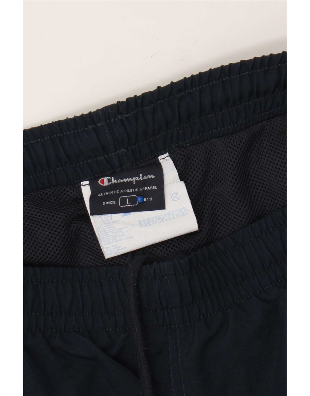 Champion Mens Tracksuit Trousers Large  Navy Blue Polyester