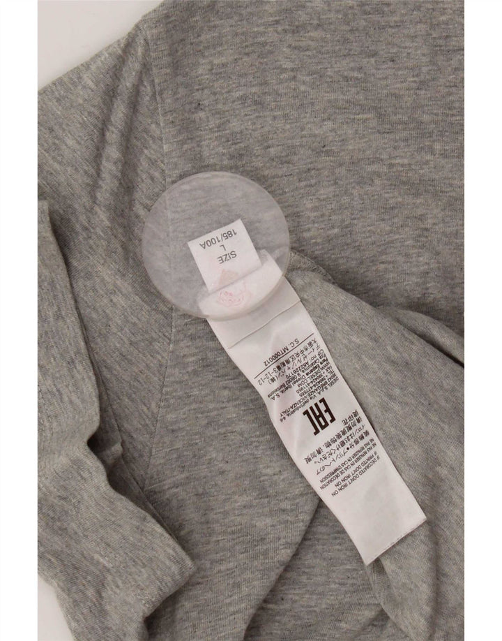 Diesel Mens Graphic T-Shirt Top Large Grey Cotton