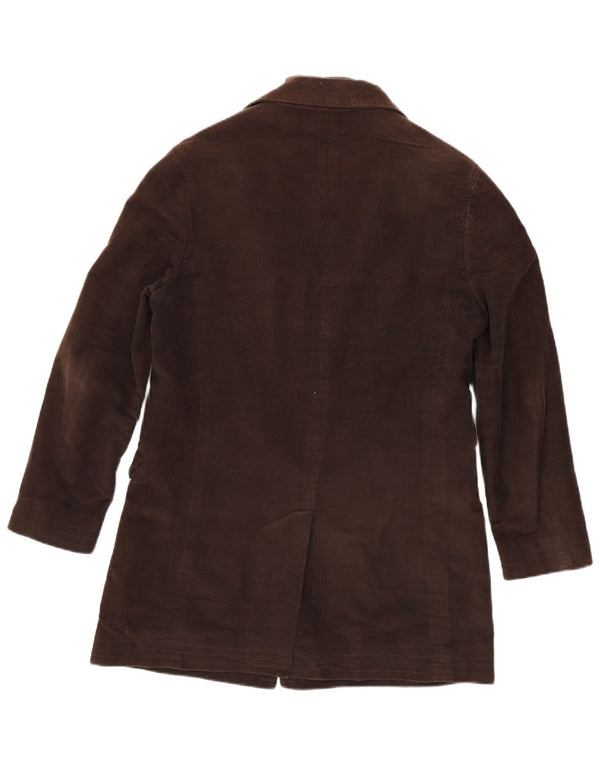 Massimo Dutti Mens 3 Button Blazer Jacket EU 48 Medium Brown Cotton