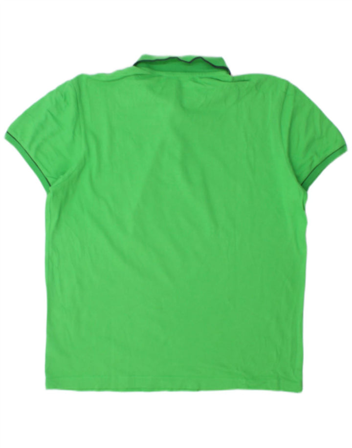 LOTTO Mens Polo Shirt Large Green Cotton