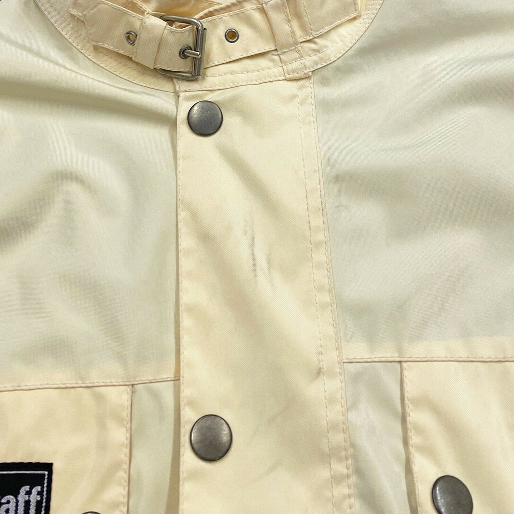 Belstaff Women's Bomber Style Jacket | Vintage High End Designer Coat Cream VTG | Vintage Messina Hembry | Thrift | Second-Hand Messina Hembry | Used Clothing | Messina Hembry 