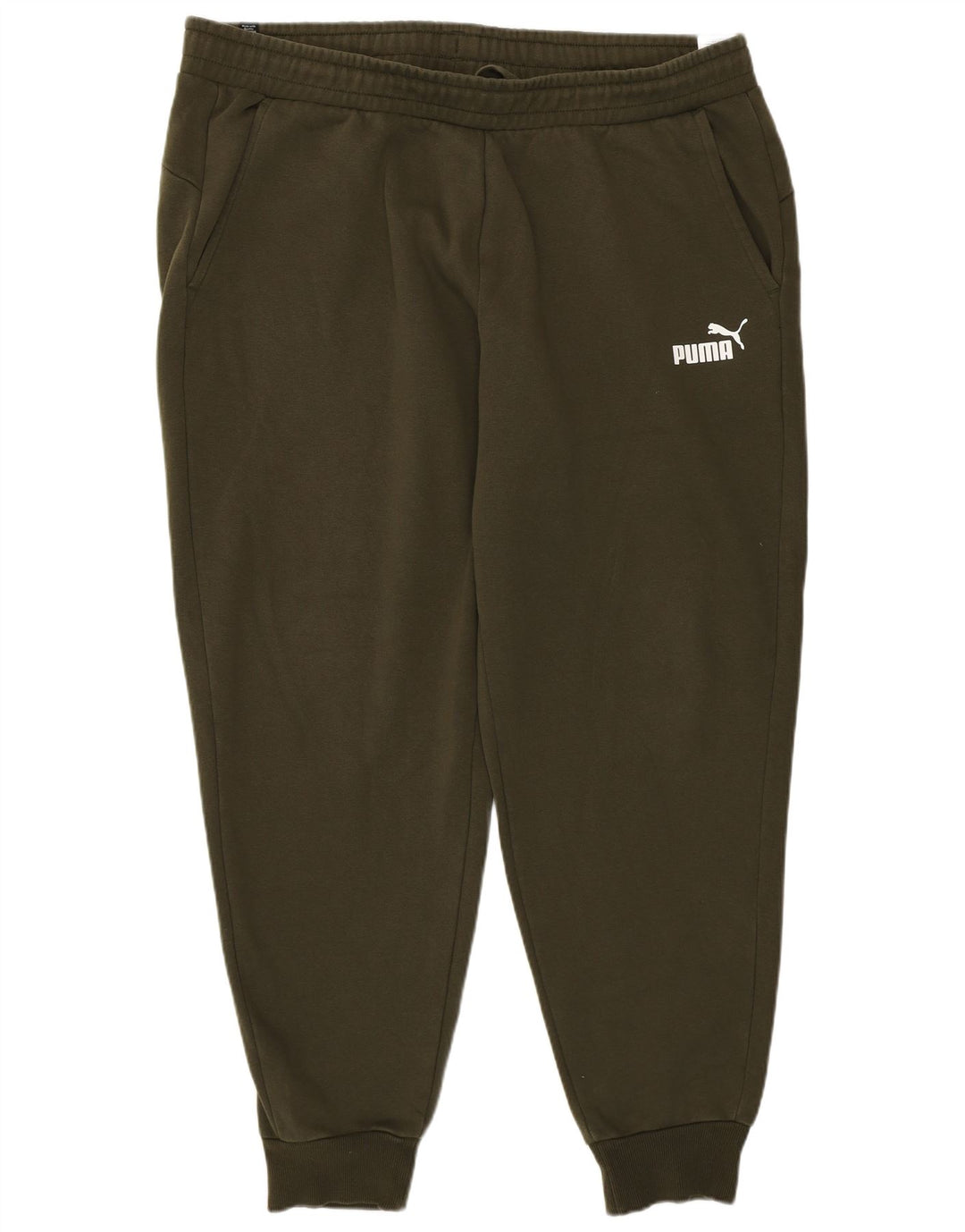 Puma Mens Tracksuit Trousers Joggers 2XL Khaki