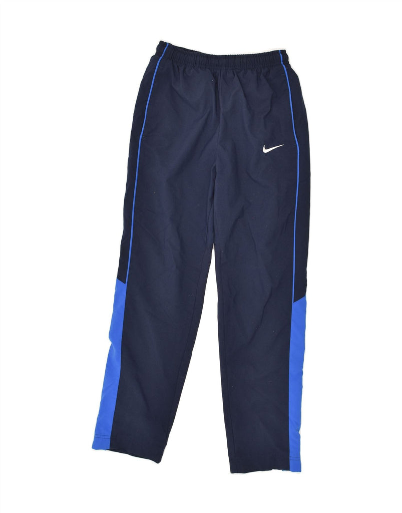 ADIDAS Boys Tracksuit Trousers 10-11 Years Medium Navy Blue Polyester | Vintage Adidas | Thrift | Second-Hand Adidas | Used Clothing | Messina Hembry 