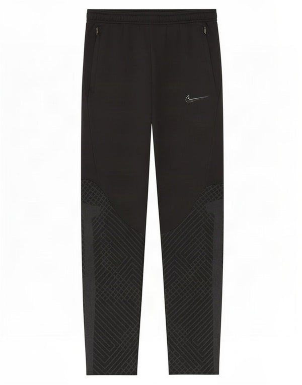 Nike Boys Dri Fit Slim Tracksuit Trousers 13-14 Years XL Black Geometric
