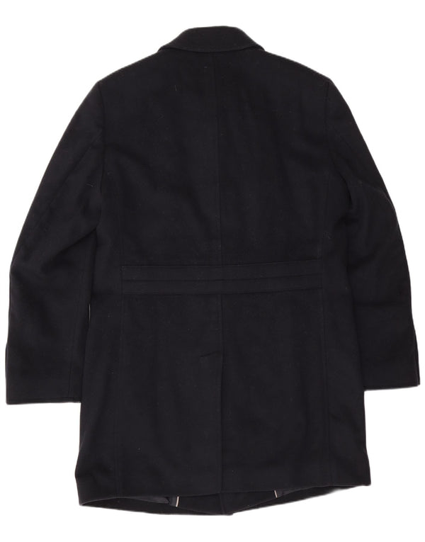 Hugo Boss Mens Overcoat IT 50 Large Navy Blue New Wool