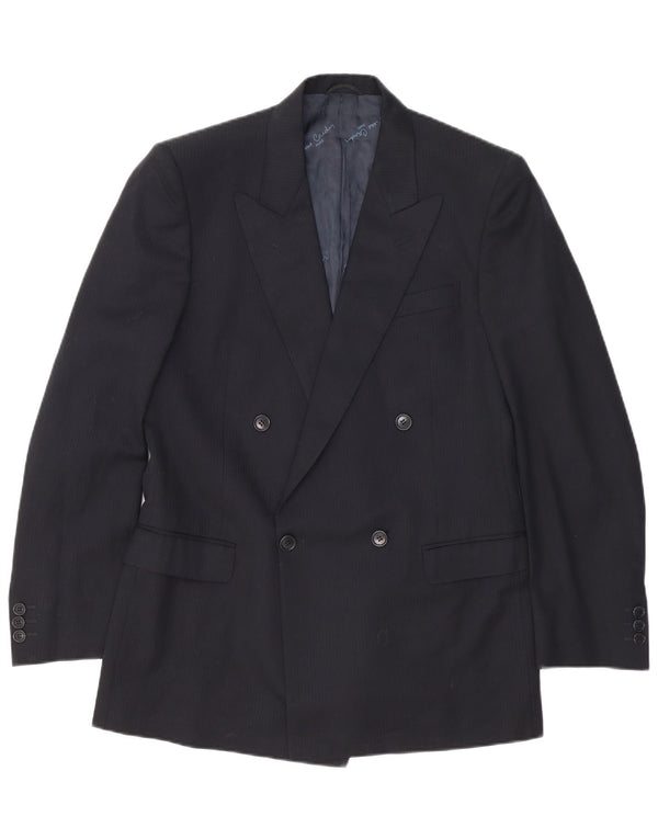 Pierre Cardin Mens 2 Piece Suit IT 48 Medium W32 L32 Black Pinstripe