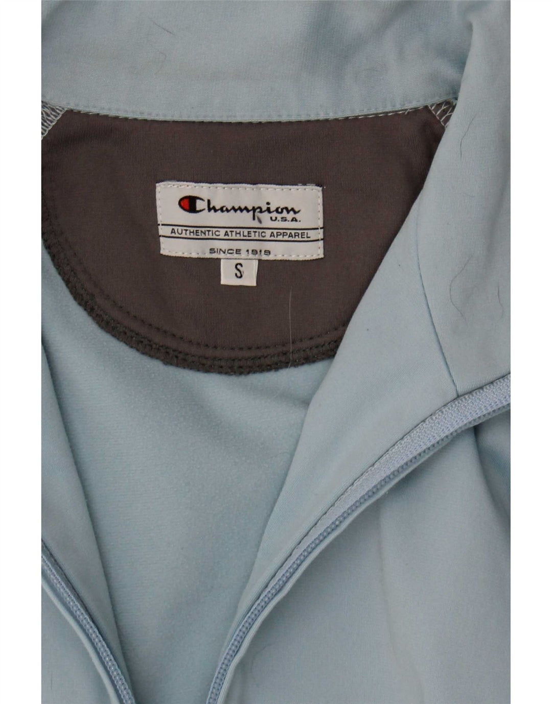 Champion Womens Tracksuit Top Jacket UK 10 Small Blue