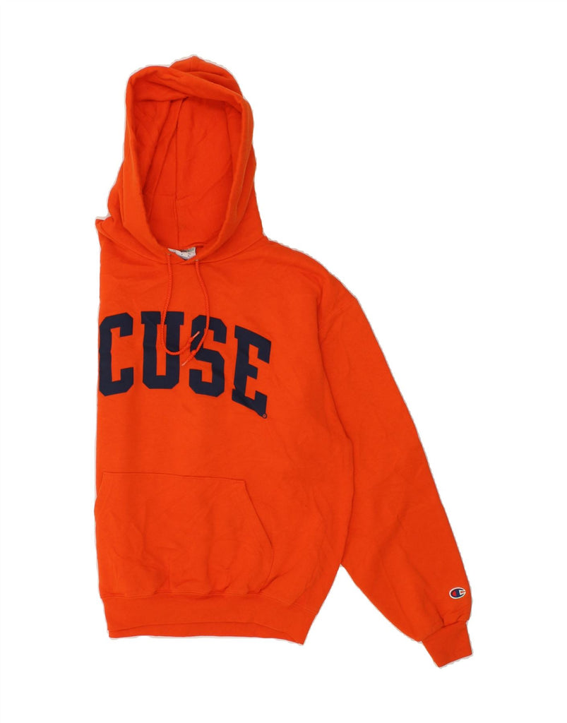 CHAMPION Mens Graphic Hoodie Jumper Large Orange Vintage Champion and Second-Hand Champion from Messina Hembry 