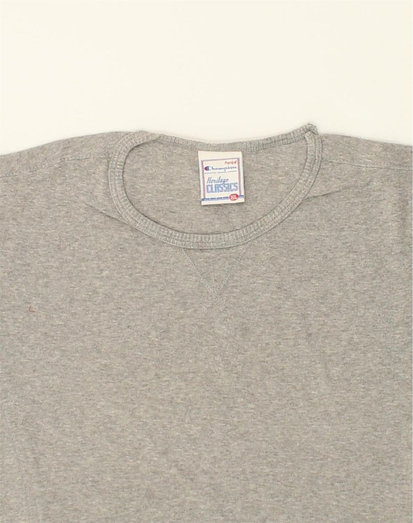 CHAMPION Womens T-Shirt Top UK 18 XL Grey Cotton | Vintage Champion | Thrift | Second-Hand Champion | Used Clothing | Messina Hembry 