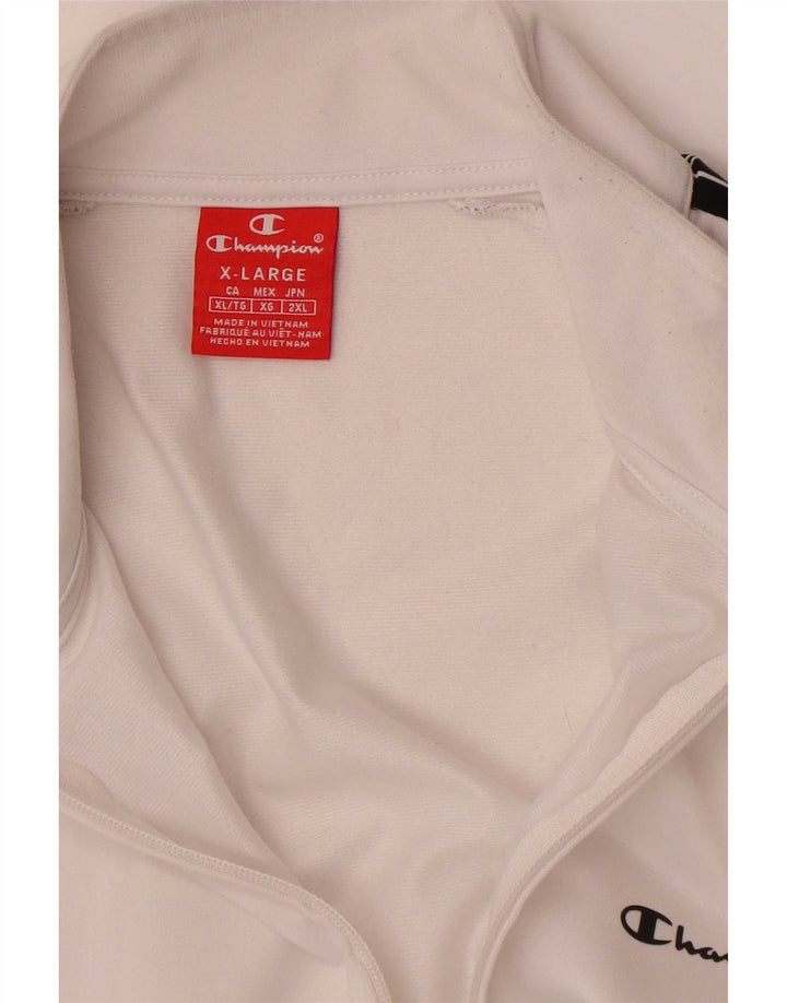 Champion Mens Graphic Tracksuit Top Jacket XL White Colourblock