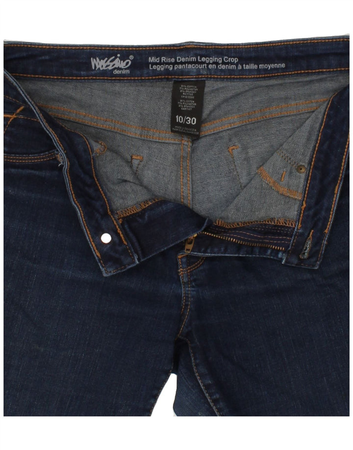 MOSSIMO Womens Mid Rise Denim Shorts US 10 Large W27 Navy Blue Cotton Vintage Mossimo and Second-Hand Mossimo from Messina Hembry 