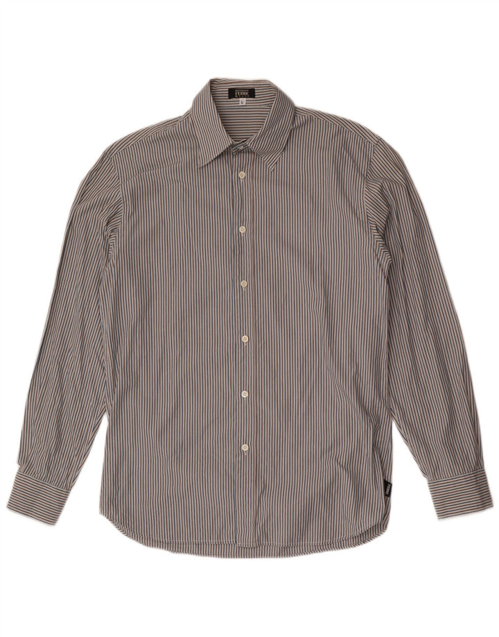 Gianfranco Ferre Mens Shirt Large Multicoloured Pinstripe