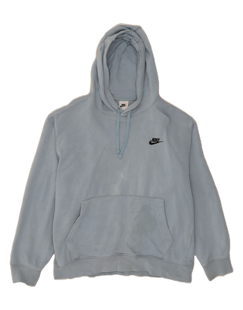 NIKE Mens Hoodie Jumper Large Blue Cotton Vintage Nike and Second-Hand Nike from Messina Hembry 